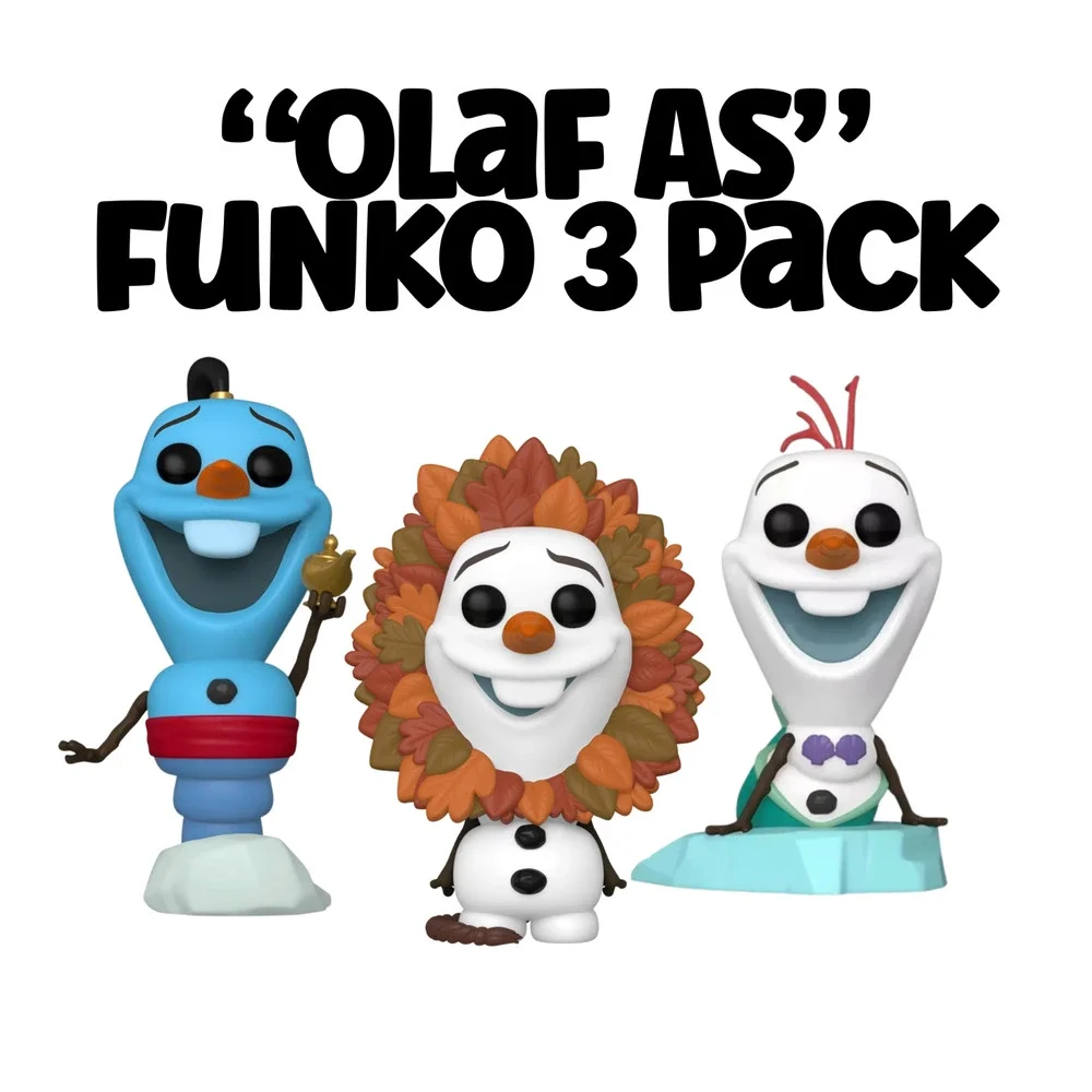 Funko Pop! Vinyl: Disney - Olaf as 3 Pack - Amazon (Exclusive) #1177 #1178 #1179